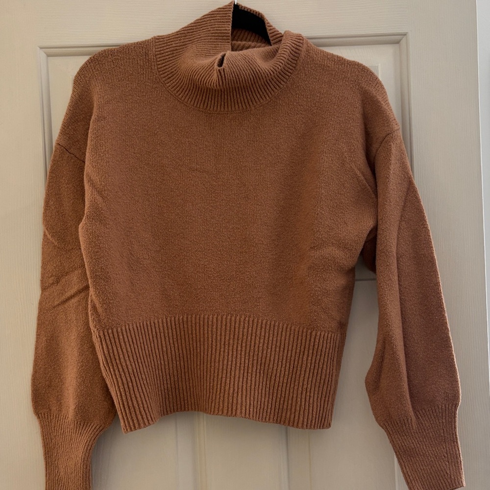 Cozy Brown Turtleneck Sweater